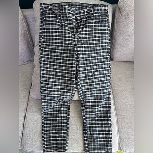 American Eagle Next Level Stretch Skinny Plaid Pants, Size 14